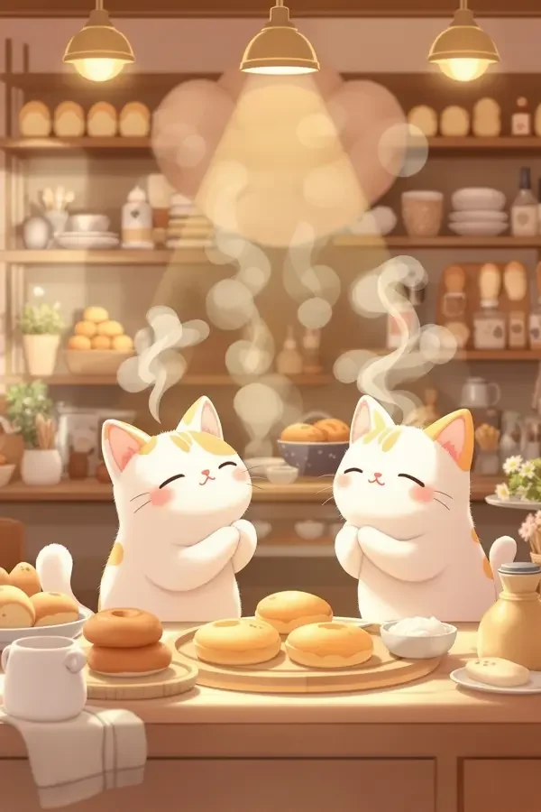 猫咪面包屋 - 蓝莓视频香气治愈动漫封面